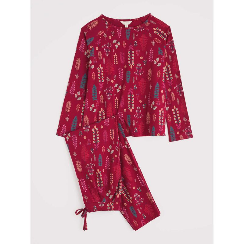 Seasalt Cornwall Setting Sun Pyjamas Botanical Woodland Jam image number 3